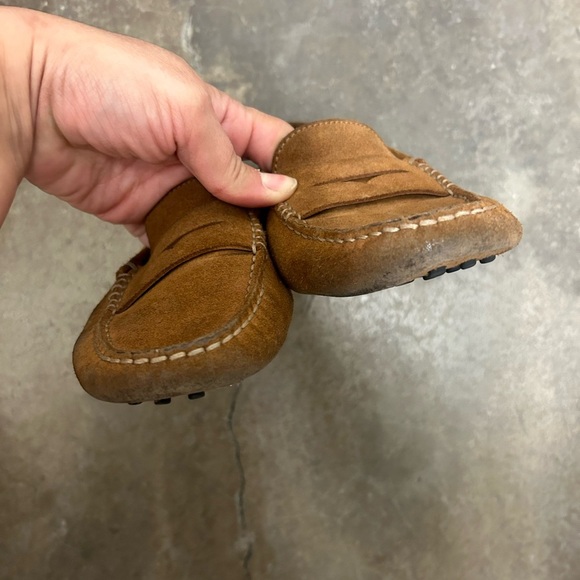 Tod's chocolate Brown Suede penny Loafers - Picture 2 of 6